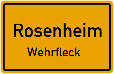 Straßenverzeichnis Rosenheim Wehrfleck