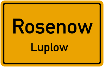 Straßenverzeichnis Rosenow Luplow