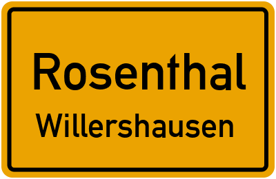 Straßenverzeichnis Rosenthal Willershausen