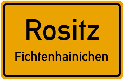 Straßenverzeichnis Rositz Fichtenhainichen