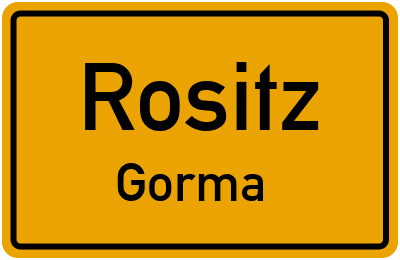 Straßenverzeichnis Rositz Gorma