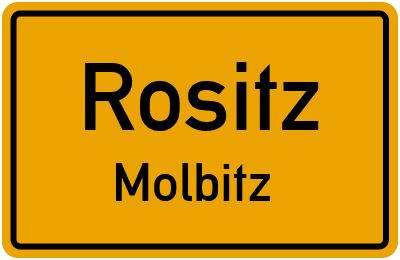 Straßenverzeichnis Rositz Molbitz