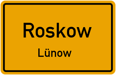 Straßenverzeichnis Roskow Lünow