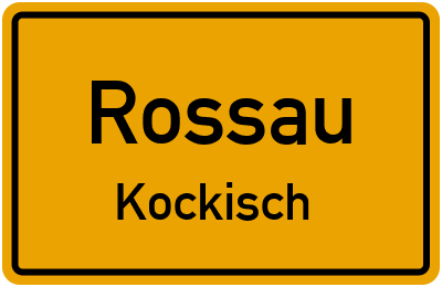 Straßenverzeichnis Rossau Kockisch