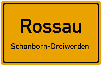 Straßenverzeichnis Rossau Schönborn-Dreiwerden