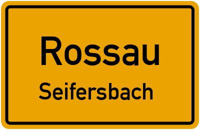 Straßenverzeichnis Rossau Seifersbach