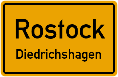 Straßenverzeichnis Rostock Diedrichshagen