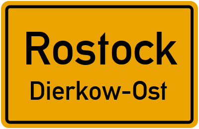 Straßenverzeichnis Rostock Dierkow-Ost
