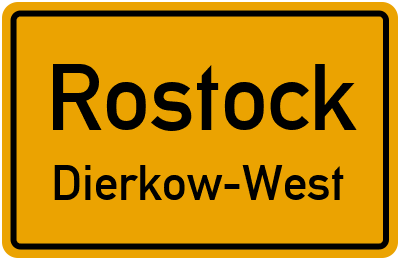 Straßenverzeichnis Rostock Dierkow-West