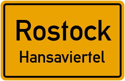 Straßenverzeichnis Rostock Hansaviertel