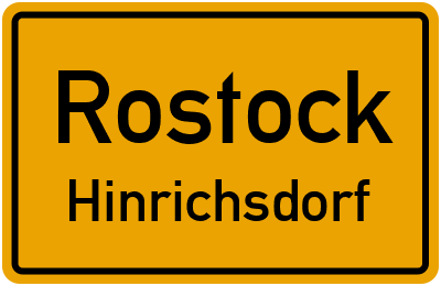 Straßenverzeichnis Rostock Hinrichsdorf