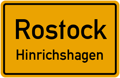 Straßenverzeichnis Rostock Hinrichshagen