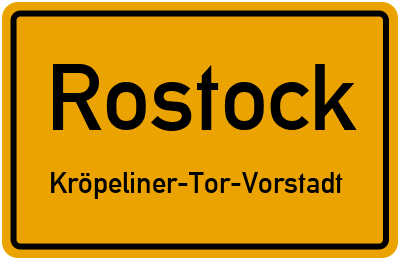 Straßenverzeichnis Rostock Kröpeliner-Tor-Vorstadt