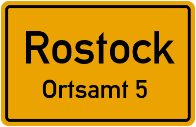 Straßenverzeichnis Rostock Ortsamt 5