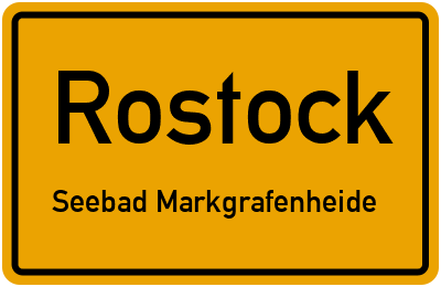 Straßenverzeichnis Rostock Seebad Markgrafenheide