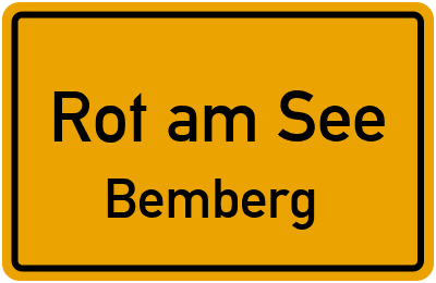 Straßenverzeichnis Rot am See Bemberg