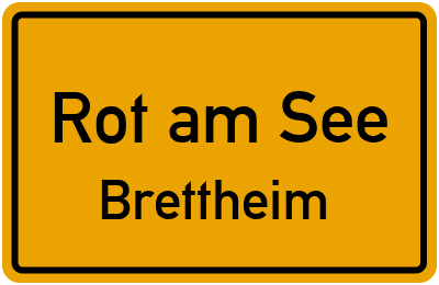 Straßenverzeichnis Rot am See Brettheim