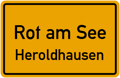 Straßenverzeichnis Rot am See Heroldhausen