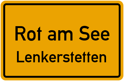 Straßenverzeichnis Rot am See Lenkerstetten
