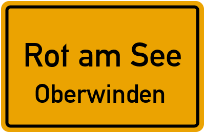 Straßenverzeichnis Rot am See Oberwinden