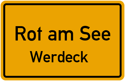 Straßenverzeichnis Rot am See Werdeck