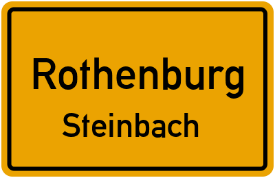 Straßenverzeichnis Rothenburg Steinbach