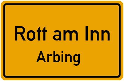 Straßenverzeichnis Rott am Inn Arbing