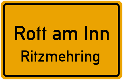Straßenverzeichnis Rott am Inn Ritzmehring