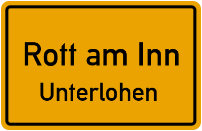 Straßenverzeichnis Rott am Inn Unterlohen