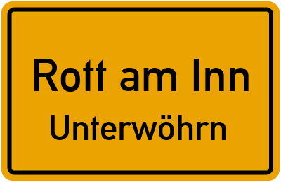 Straßenverzeichnis Rott am Inn Unterwöhrn