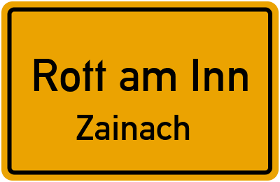 Straßenverzeichnis Rott am Inn Zainach