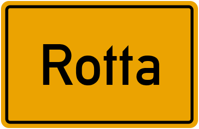Ortsschild von Gemeinde Rotta in Sachsen-Anhalt