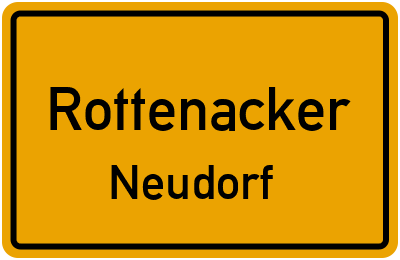 Ortsschild Rottenacker Neudorf