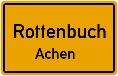 Straßenverzeichnis Rottenbuch Achen