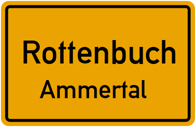 Straßenverzeichnis Rottenbuch Ammertal