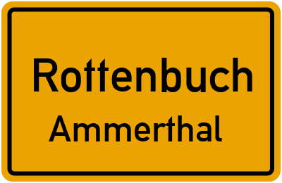 Straßenverzeichnis Rottenbuch Ammerthal