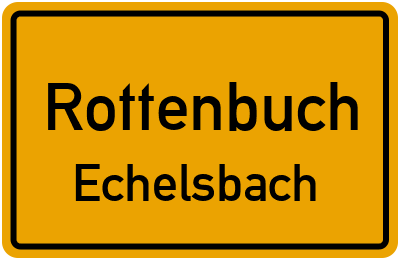 Straßenverzeichnis Rottenbuch Echelsbach