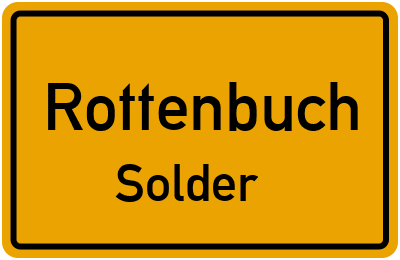 Straßenverzeichnis Rottenbuch Solder