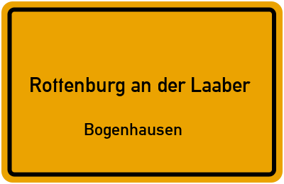 Straßenverzeichnis Rottenburg an der Laaber Bogenhausen