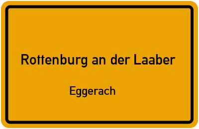 Straßenverzeichnis Rottenburg an der Laaber Eggerach