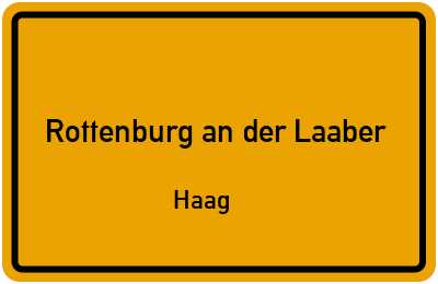 Straßenverzeichnis Rottenburg an der Laaber Haag