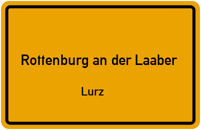 Straßenverzeichnis Rottenburg an der Laaber Lurz