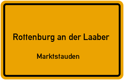 Straßenverzeichnis Rottenburg an der Laaber Marktstauden