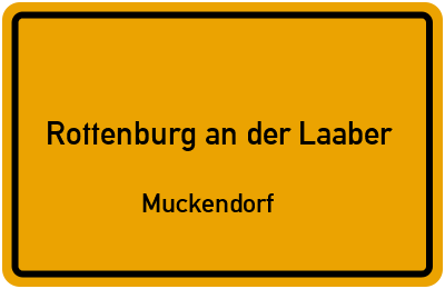 Straßenverzeichnis Rottenburg an der Laaber Muckendorf