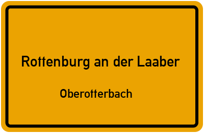 Straßenverzeichnis Rottenburg an der Laaber Oberotterbach