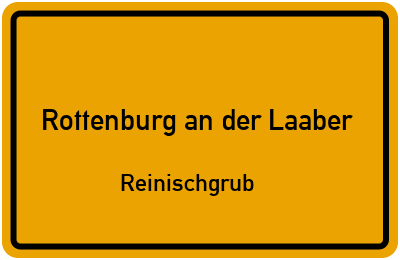 Straßenverzeichnis Rottenburg an der Laaber Reinischgrub