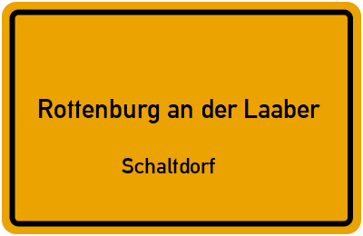 Straßenverzeichnis Rottenburg an der Laaber Schaltdorf