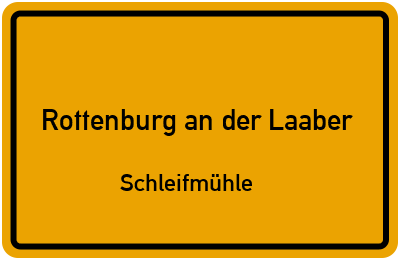 Straßenverzeichnis Rottenburg an der Laaber Schleifmühle