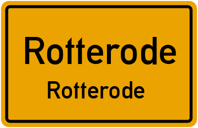 Straßenverzeichnis Rotterode Rotterode