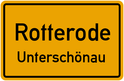 Straßenverzeichnis Rotterode Unterschönau